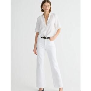 NWT J. Crew Slim Wide-Leg Jean In White Wash 29